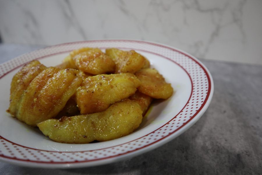 deep-fried cod fillets