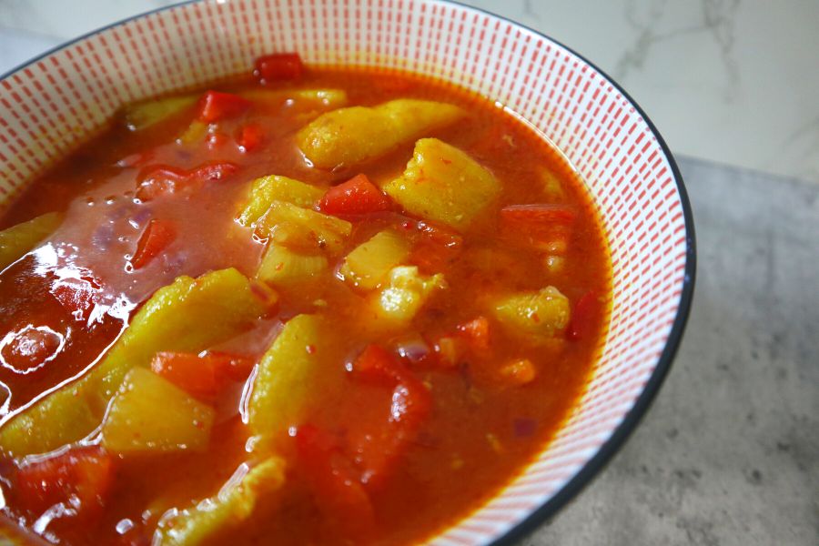 sweet and sour fish dish