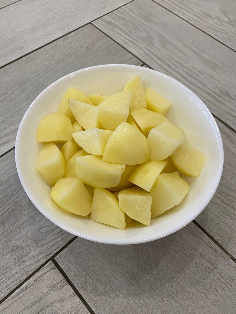 sliced baby potatoes